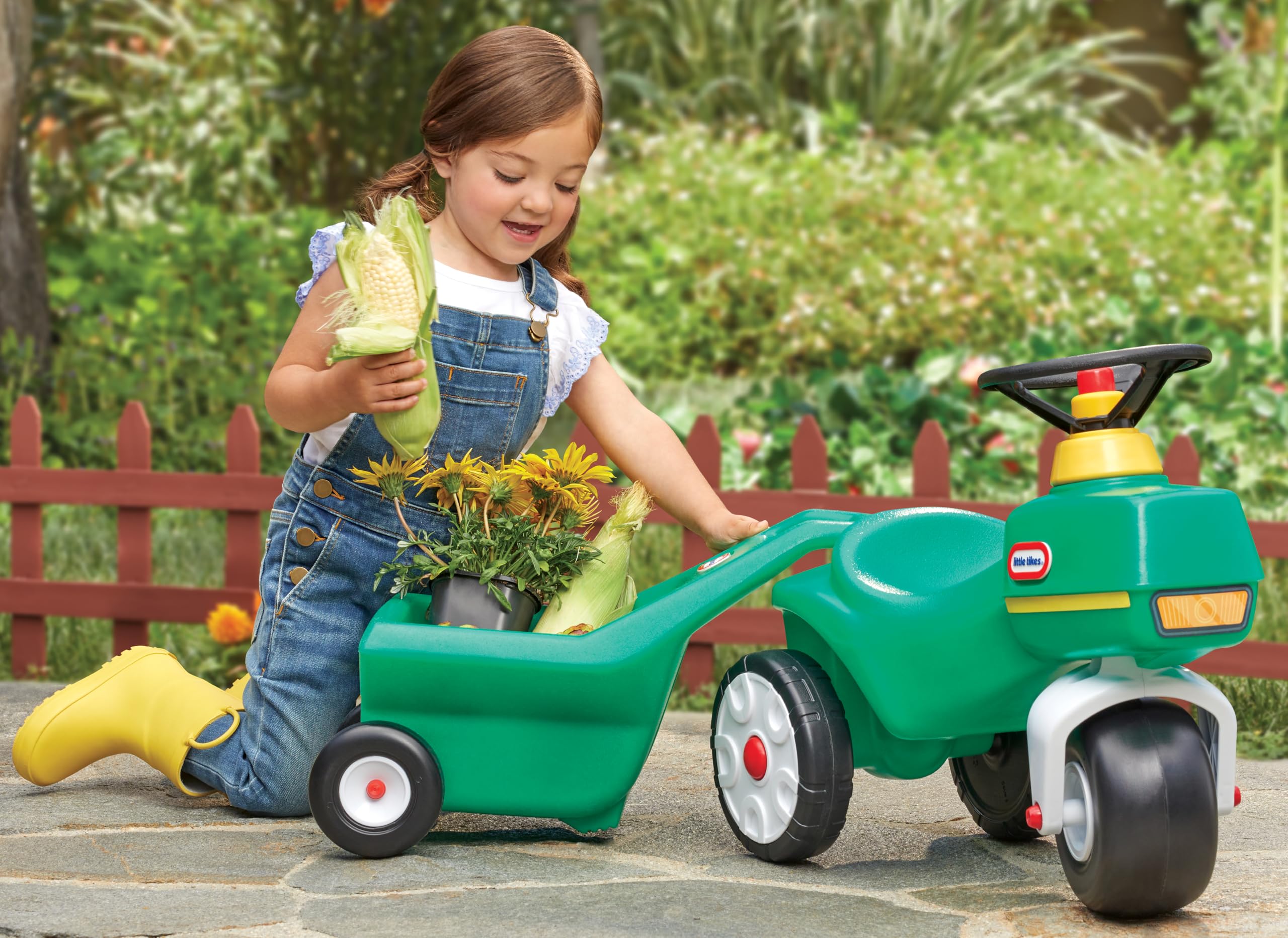 Little Tikes remolque lateral, fácil de acoplar y útil para transportar juguetes