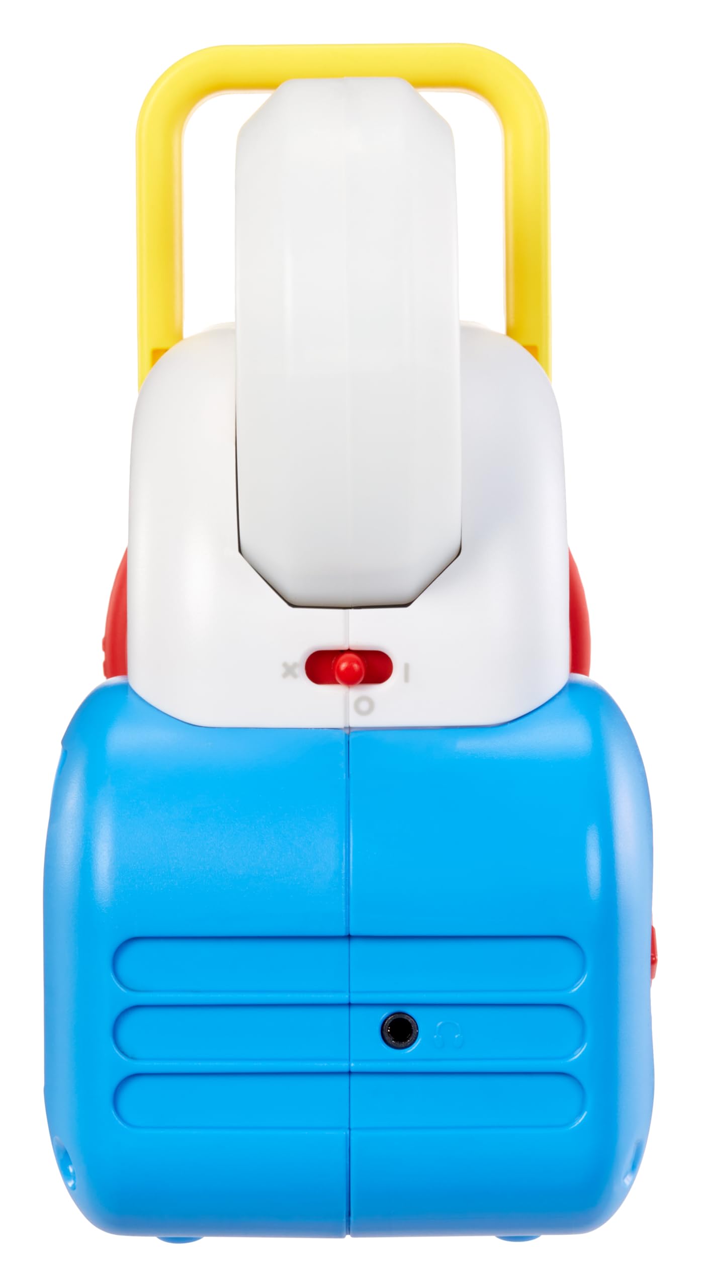 Little Tikes dispositivo en mochila junto a cama, portátil para viajes