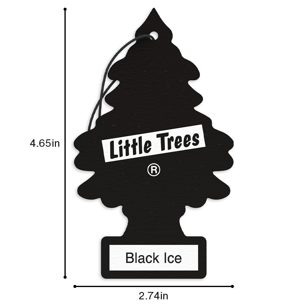LITTLE TREES Black Ice en armario neutraliza olores y refresca ropa
