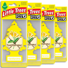LITTLE TREES frontal del pack Vanillaroma mostrando diseño y cantidad