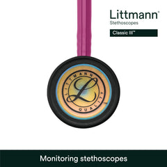 Littmann Classic III acabado arco iris en pieza torácica, apariencia profesional