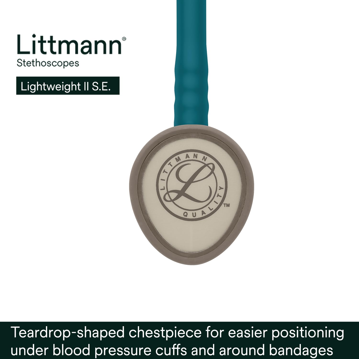 Littmann estetoscopio en uso por enfermero cómodo durante toma de presión