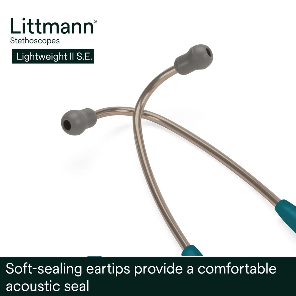 Littmann etiqueta y marcado 'Made in USA' mostrando calidad y confianza