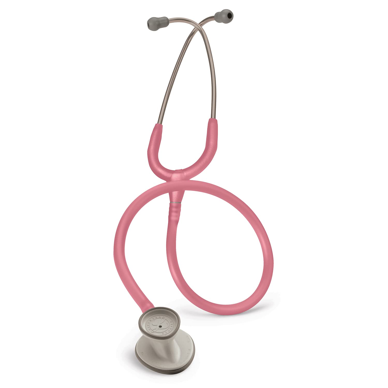 Littmann tubo Pearl Pink y pecho frontal mostrando diseño ligero y profesional