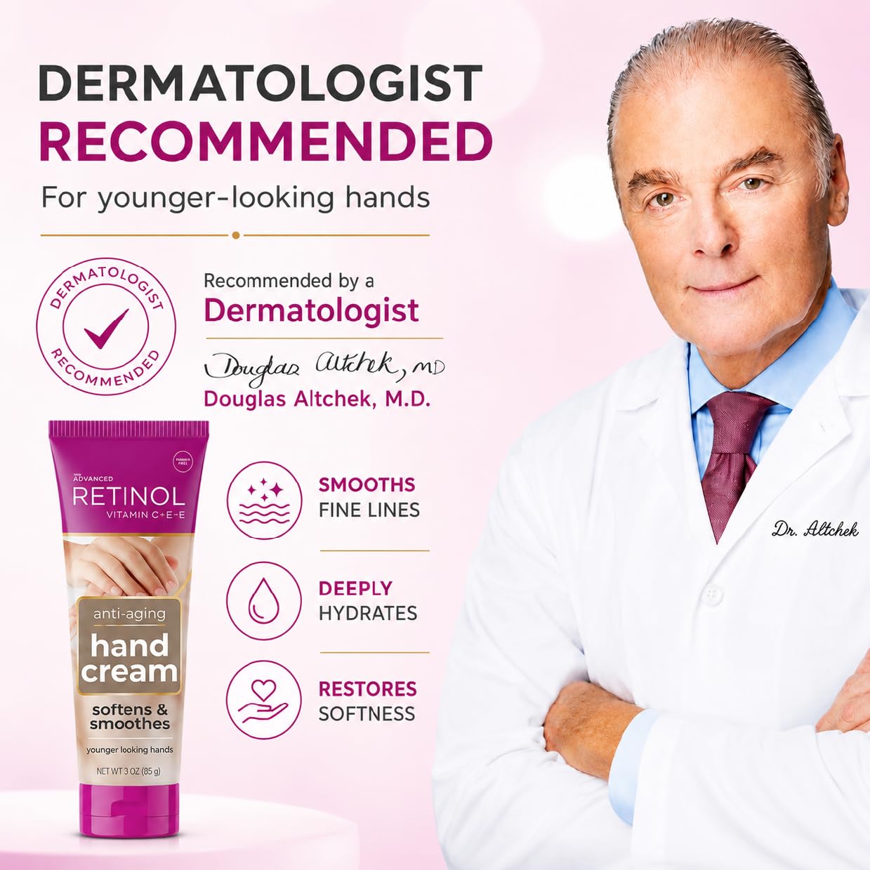 Retinol LIVAURA tubo sobre mesita nocturna sugiriendo uso nocturno