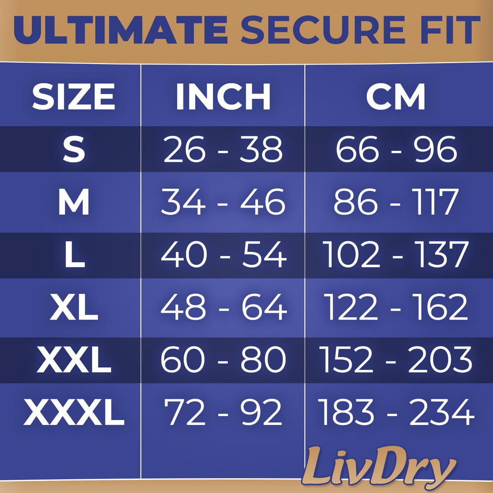 LivDry textura externa suave tipo tela para mayor confort de la piel