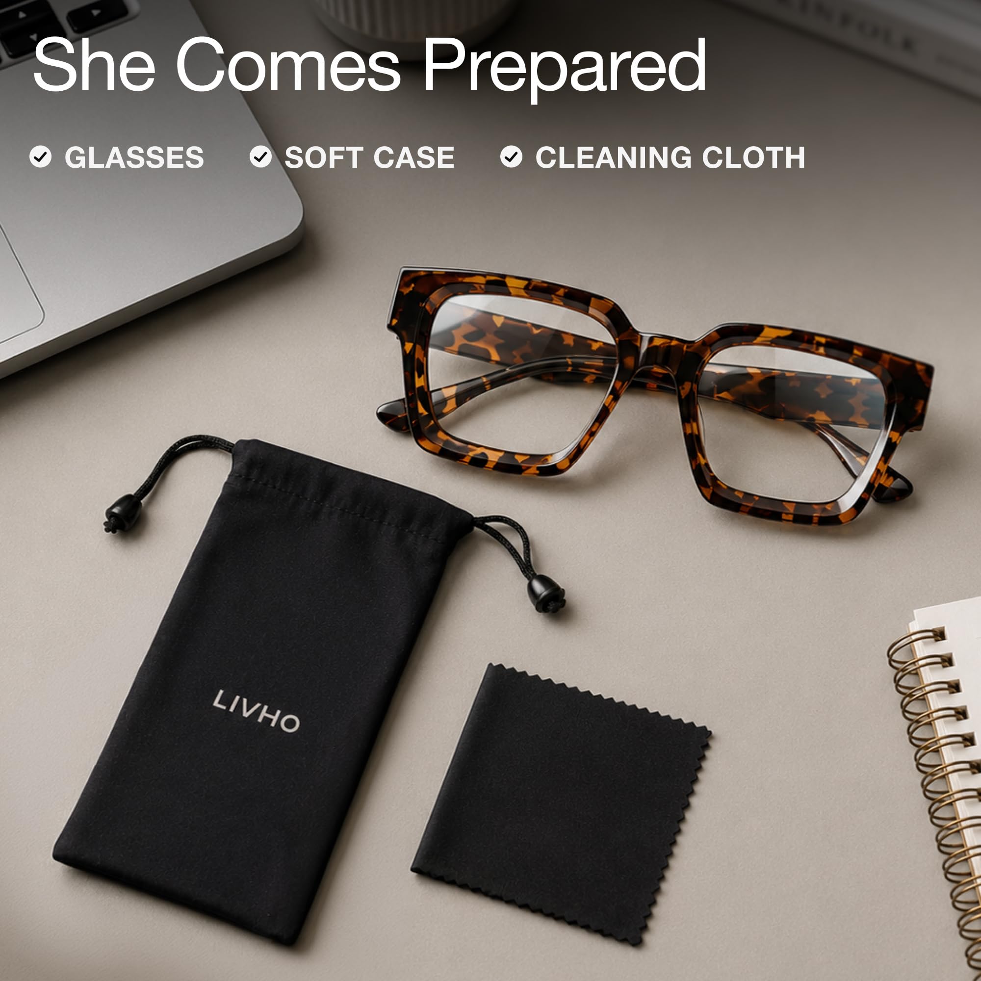 livho gafas en look casual accesorio estiloso para el día a día