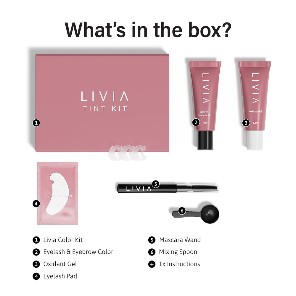 LIVIA detalle de ingredientes en etiqueta que resaltan su fórmula vegana