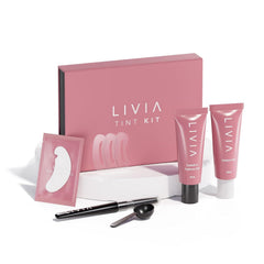LIVIA frente del packaging mostrando el kit y beneficio de uso casero
