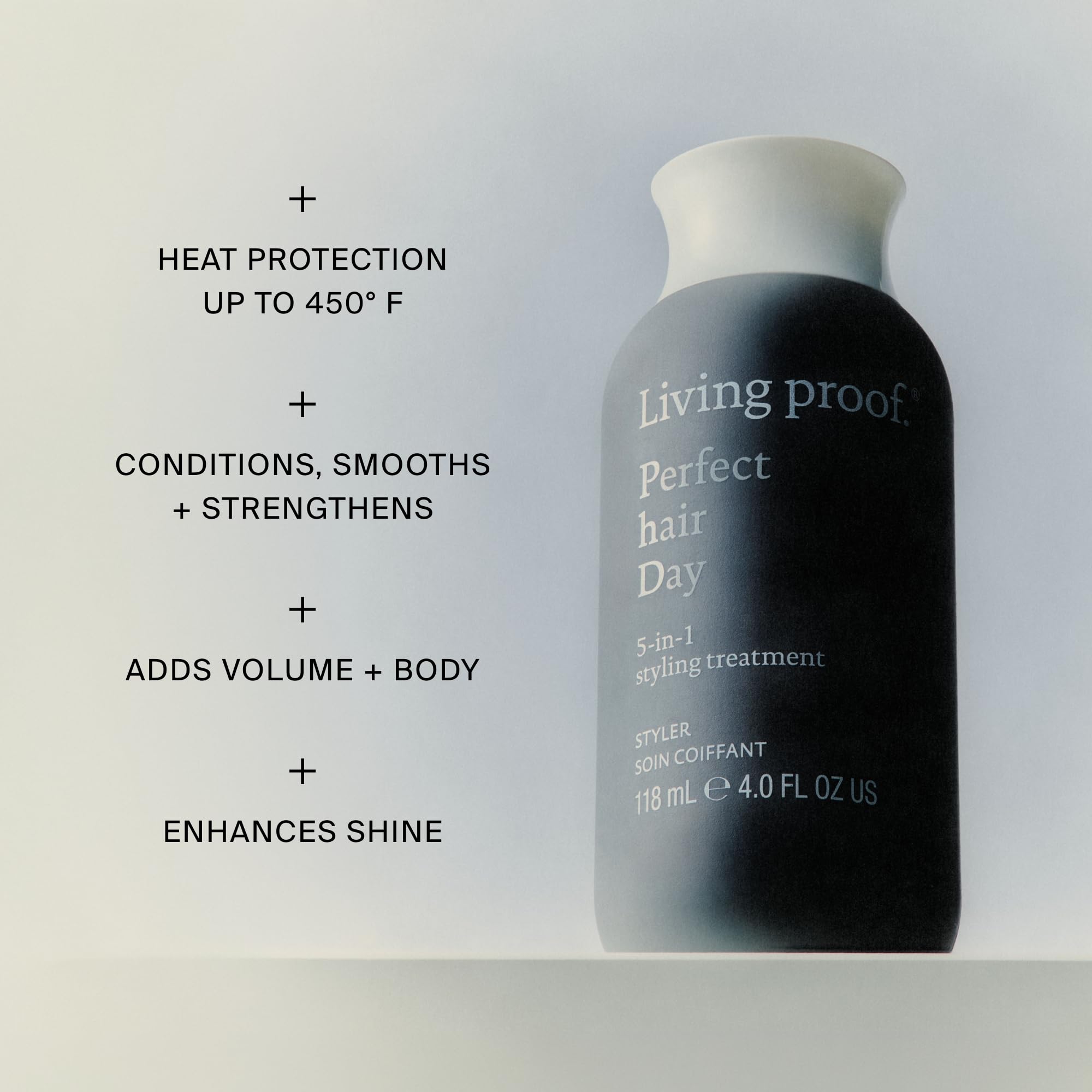Living Proof comparación de tamaño 4 oz para valorar la cantidad y transporte