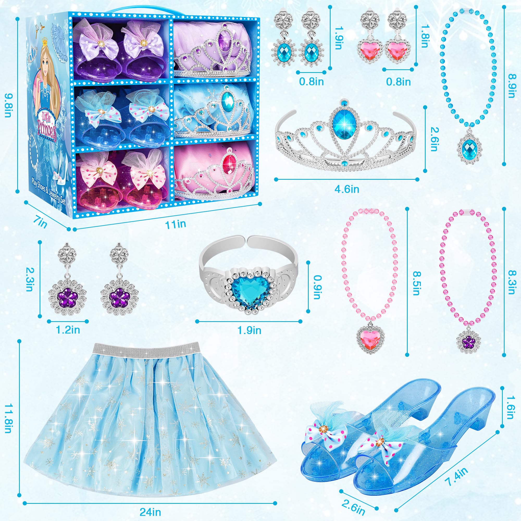 LJZJ joyería dentro del estuche mostrando collares y anillos organizados