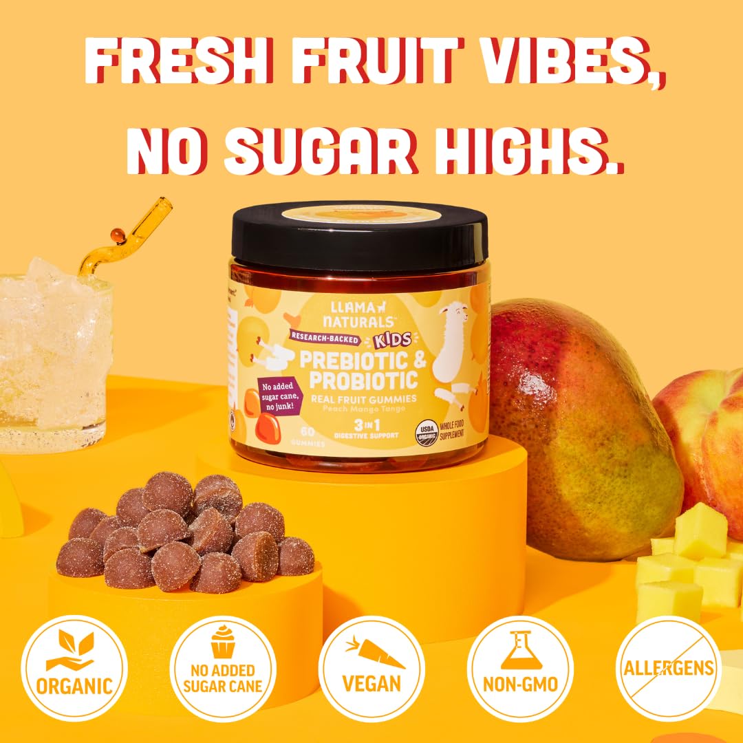 Llama Naturals etiqueta nutricional clara con cifras de CFU y XOS