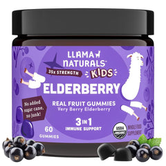 Llama Naturals empaque frontal mostrando 60 gomitas y beneficios