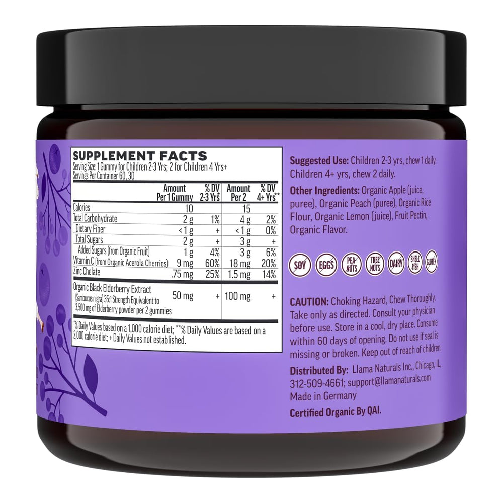 Llama Naturals gomitas sobre mesa en contexto familiar infantil
