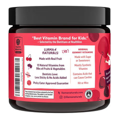 Llama Naturals tarro abierto con gomitas visibles y aspecto apetecible