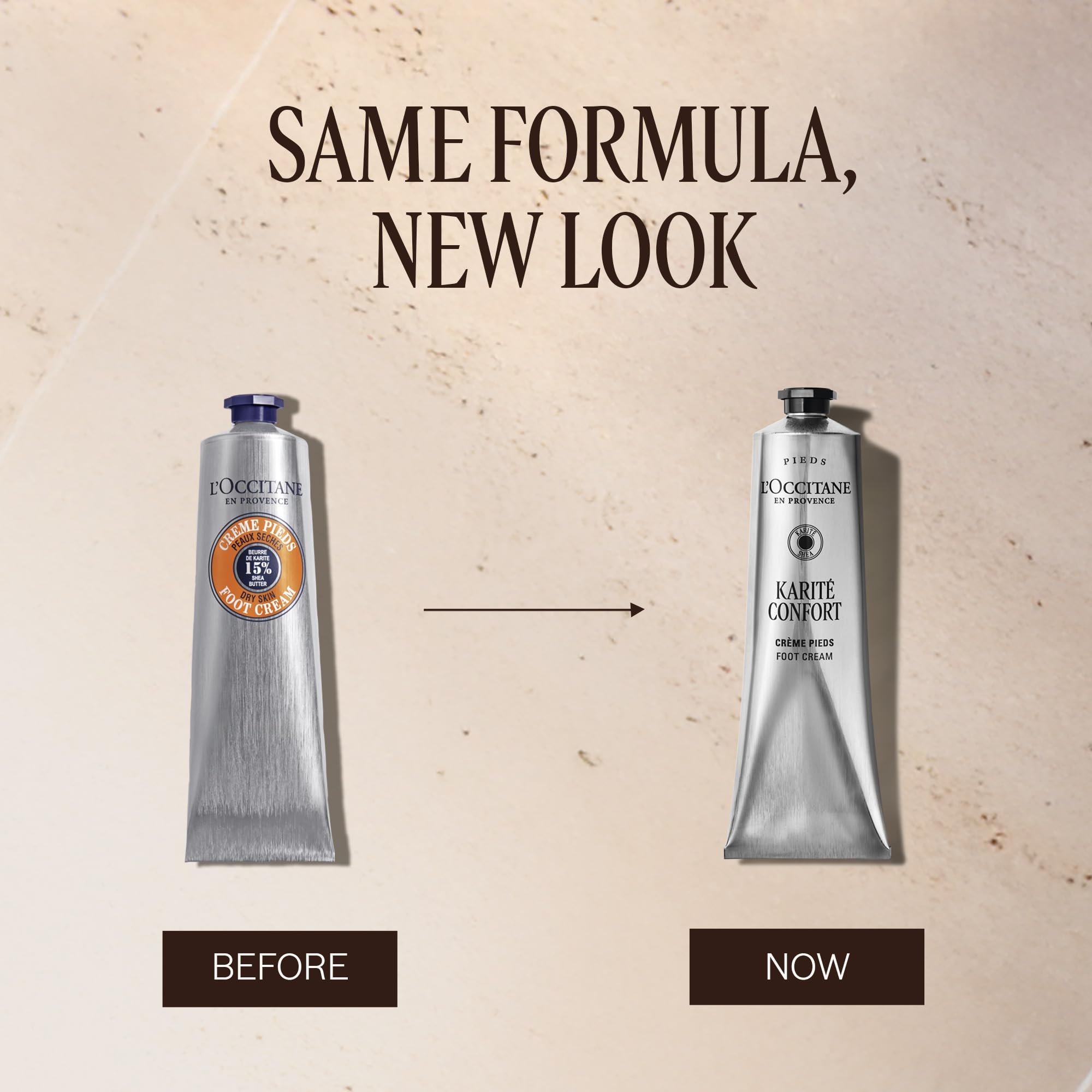 L'OCCITANE textura cremosa en primer plano rápida absorción