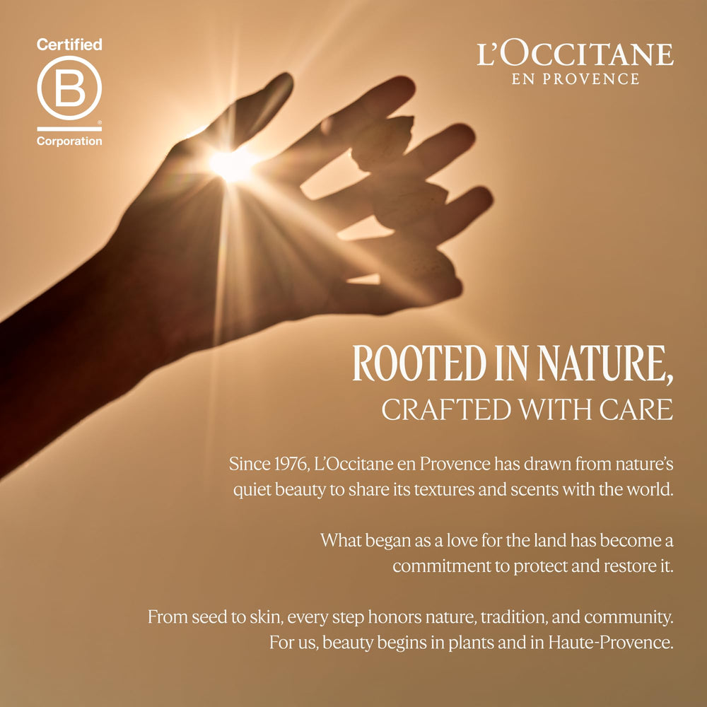 Detalle de etiqueta L'Occitane Eau des Baux, información y beneficios