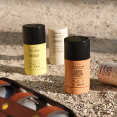 Comparación de tamaño L'Occitane 2.60 oz para viaje y bolso