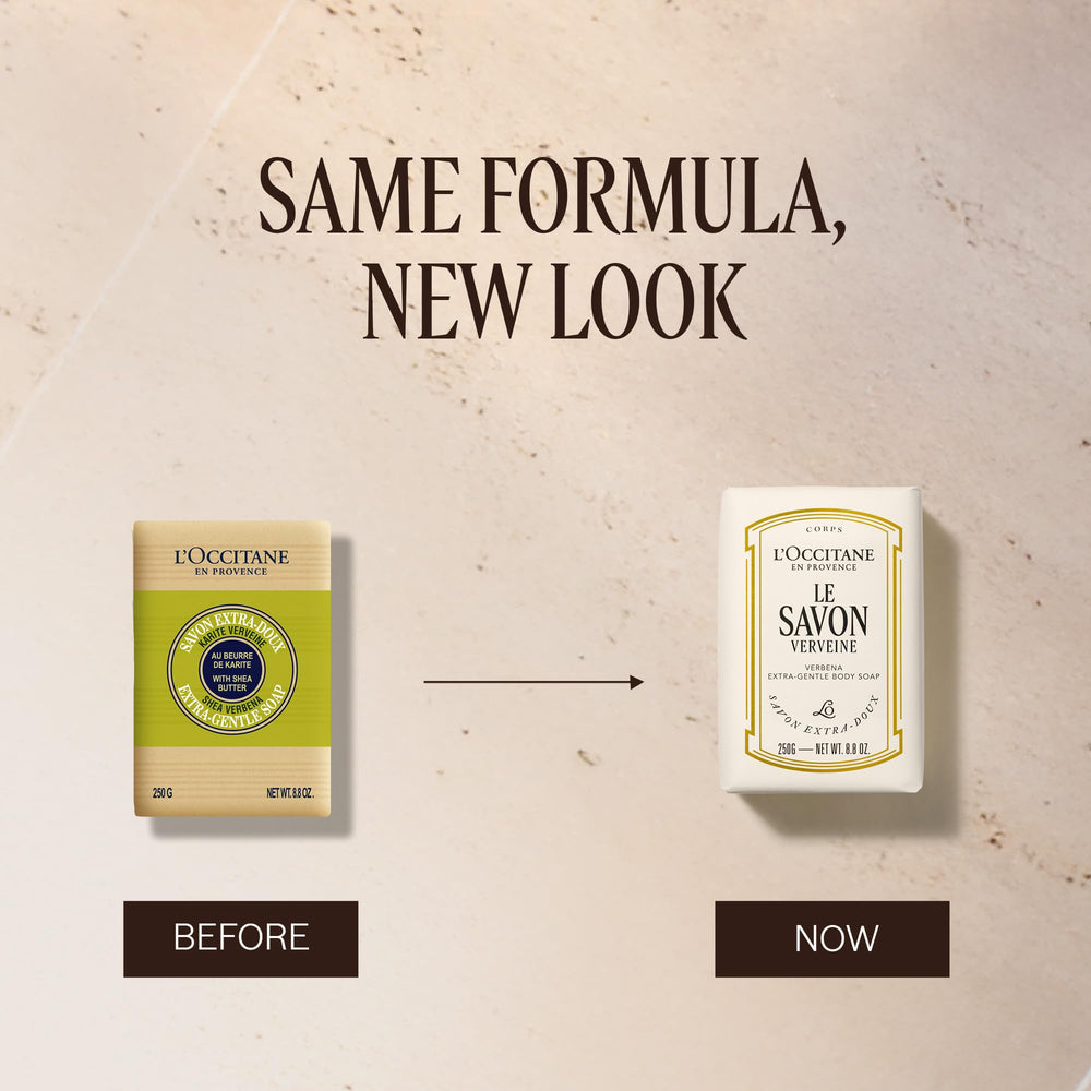 L'OCCITANE espuma cremosa del jabón verbena, textura que hidrata