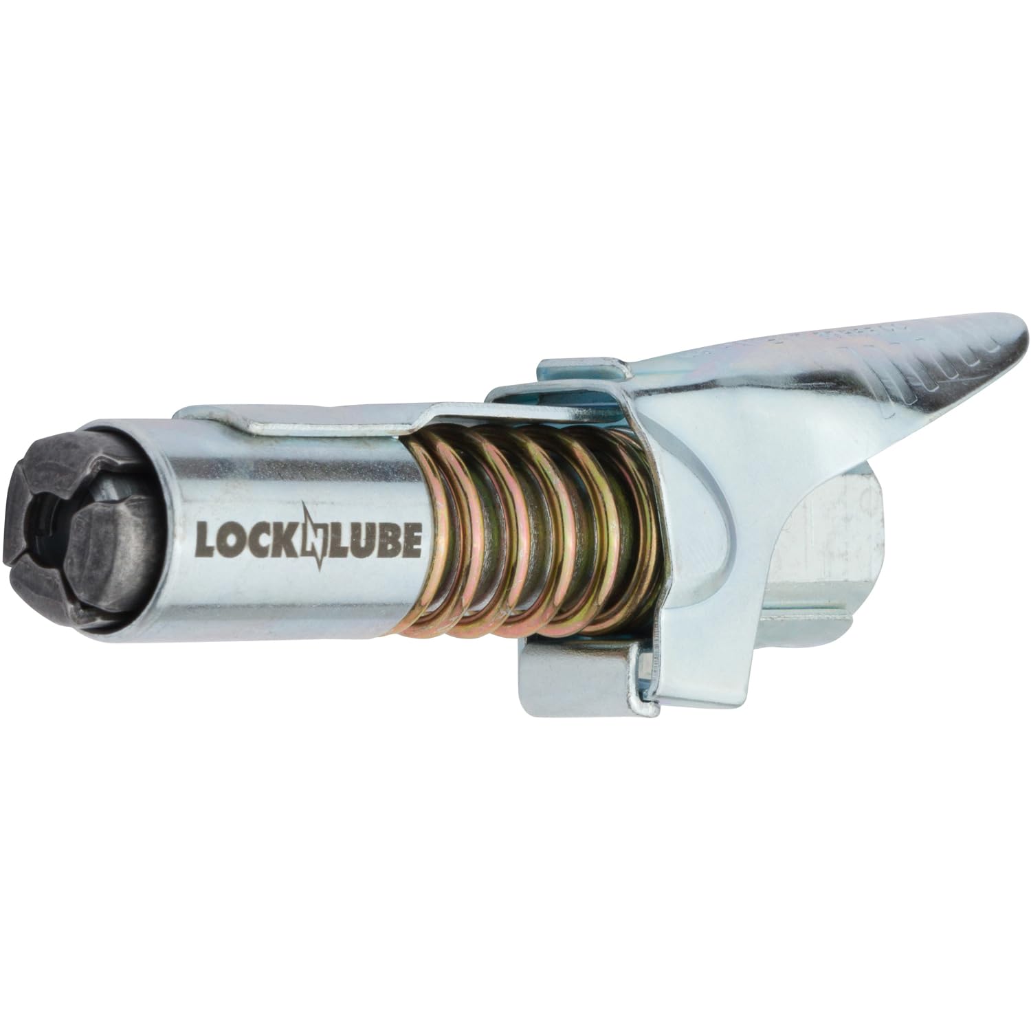 LockNLube toma cercana de la rosca 1/8" NPT compatible con la mayoría de pistolas