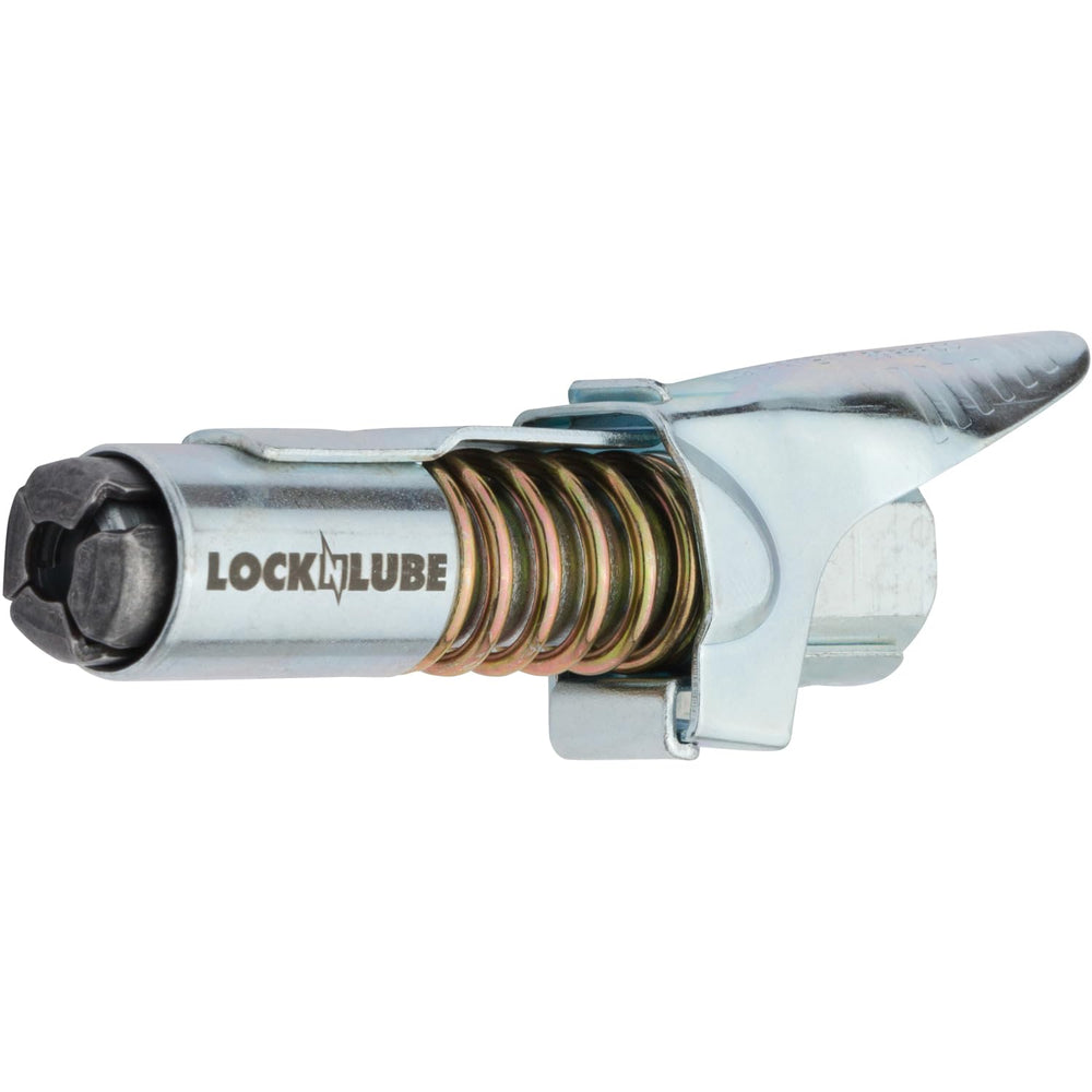 LockNLube toma cercana de la rosca 1/8" NPT compatible con la mayoría de pistolas