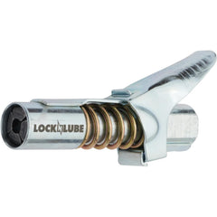 LockNLube thread detail showing 1/8 in NPT fit for universal compatibility