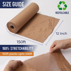 Lockwrap close-up de textura honeycomb que amortigua golpes
