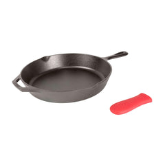 Lodge asa con protector de silicona que facilita agarre seguro y evita quemaduras