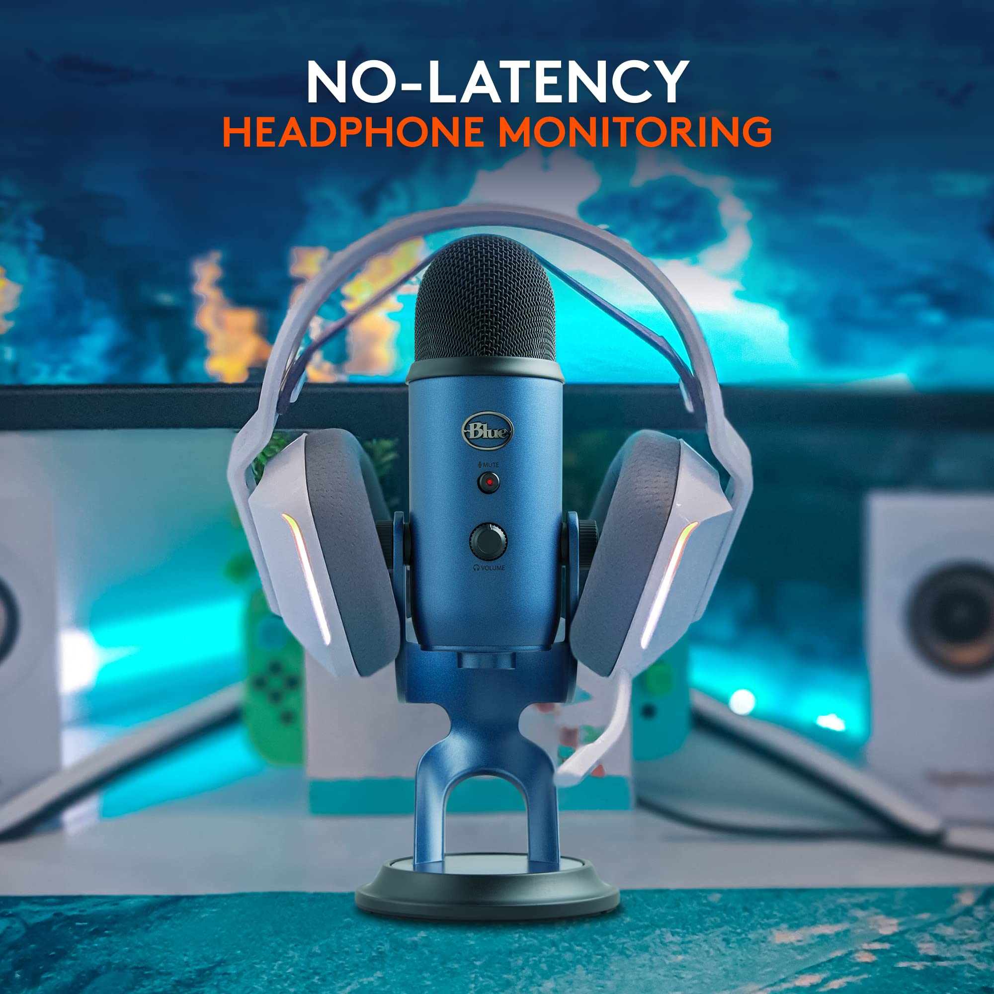 Logitech G Yeti en setup de streaming, optimiza sonido para transmisiones en vivo