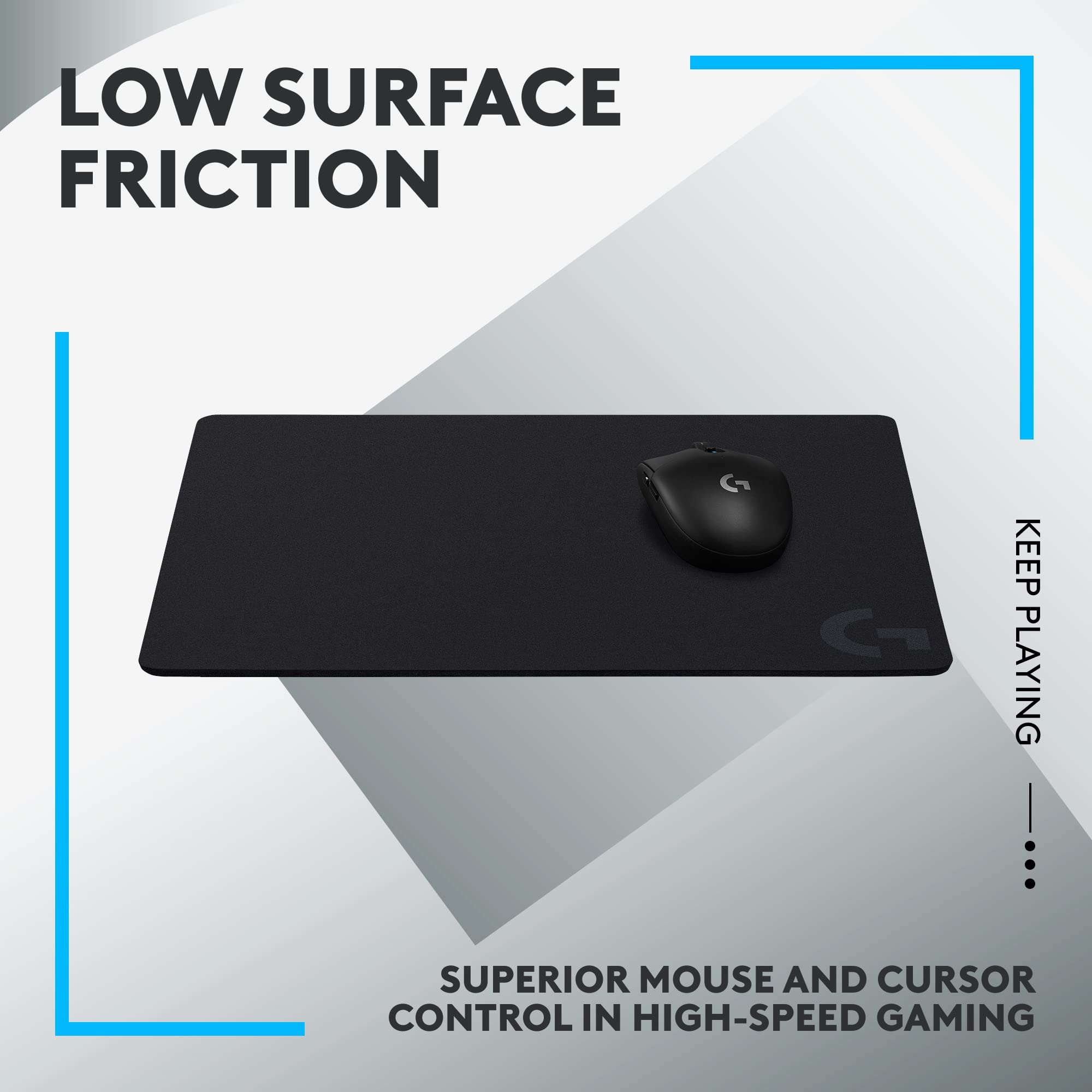Logitech G440 primer plano de textura de superficie para control preciso