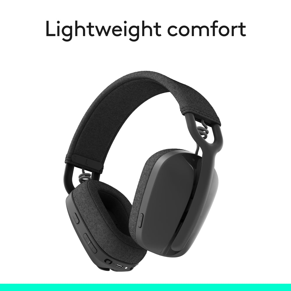 Logitech Zone Vibe 100 micrófono plegado para silencio instantáneo