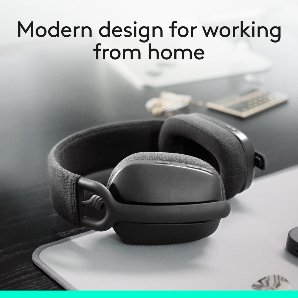 Logitech Zone Vibe 100 detalle del micrófono con reducción de ruido