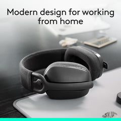 Logitech Zone Vibe 100 detalle del micrófono con reducción de ruido