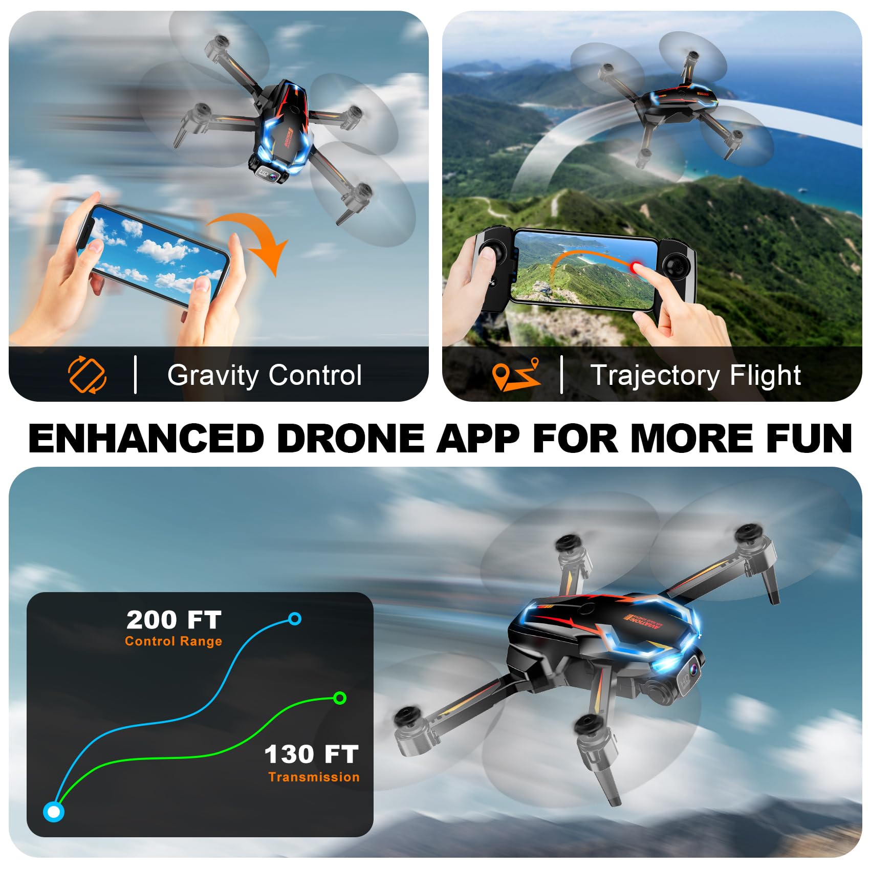 Loiley dron junto a un objeto para comparar tamaño y confirmar portabilidad
