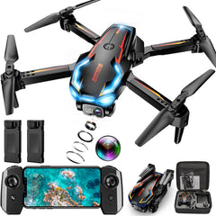 Loiley drone frontal mostrando diseño y hélices, ideal para imágenes estables