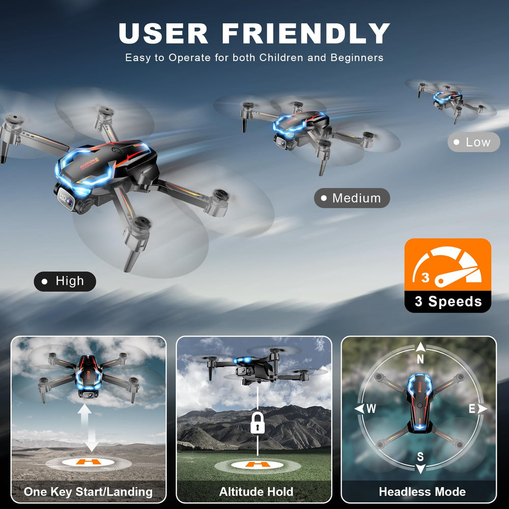 Loiley dron en vuelo con smartphone mostrando FPV y control en tiempo real