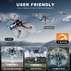 Loiley dron en vuelo con smartphone mostrando FPV y control en tiempo real