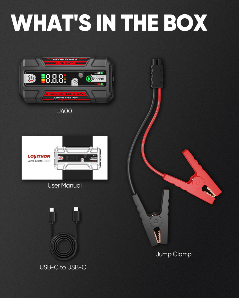 LOKITHOR J400 en entorno de camping ofreciendo seguridad y energía
