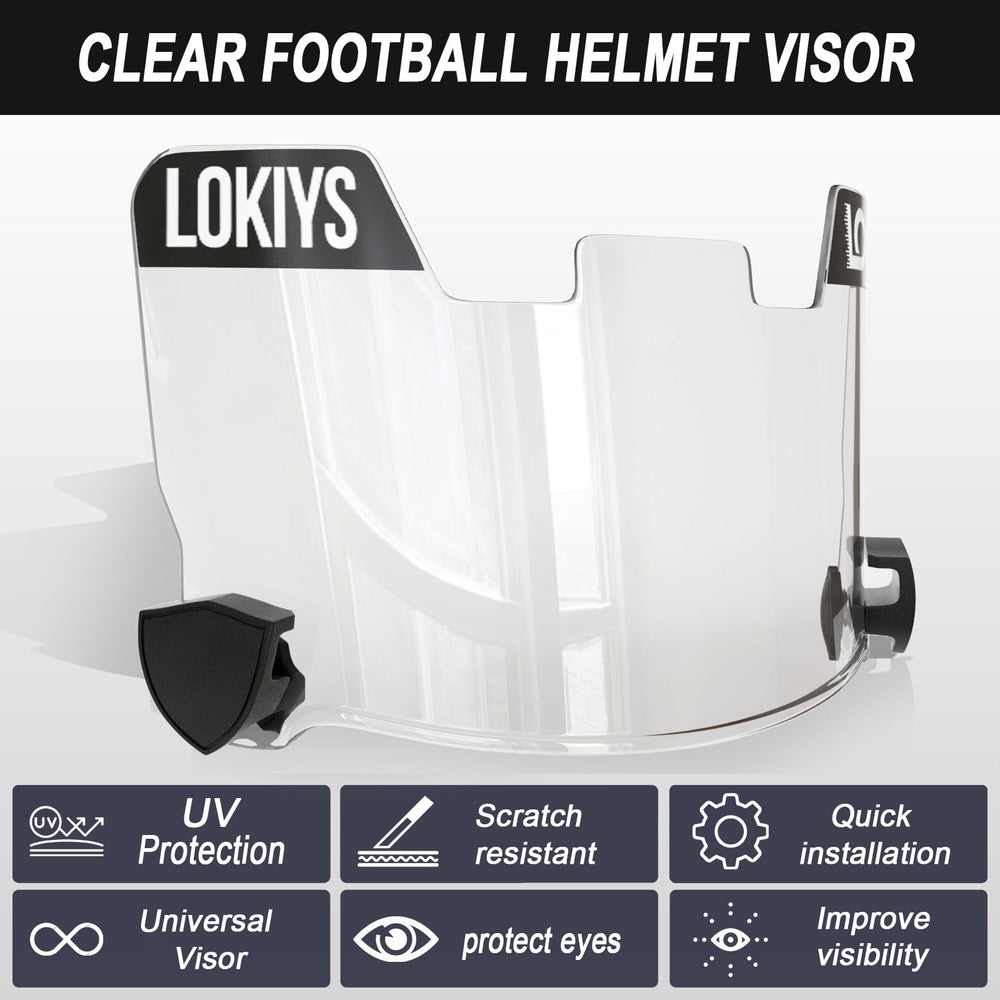 LOKIYS visera instalada en casco juvenil para visión sin deslumbramiento