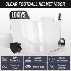 LOKIYS visera instalada en casco juvenil para visión sin deslumbramiento