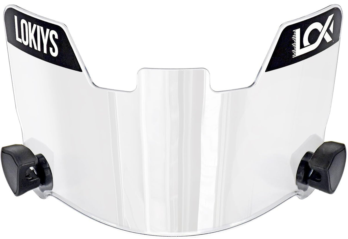 LOKIYS visera frontal mostrando transparencia y protección ocular