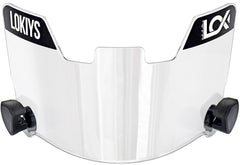 LOKIYS visera frontal mostrando transparencia y protección ocular