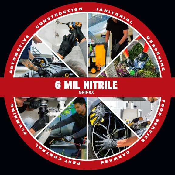 London Labs guantes nitrilo negro empaque de 1000 unidades, ahorro a granel