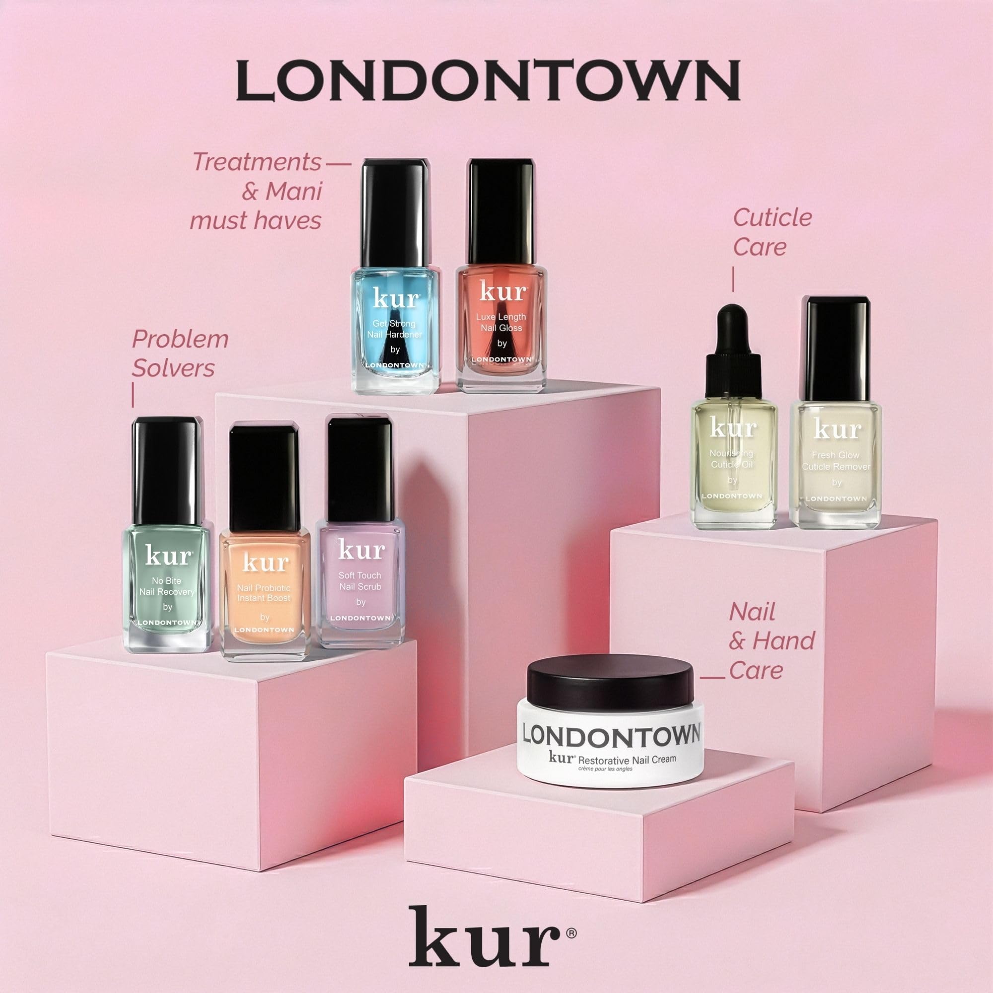LONDONTOWN uñas con acabado de alto brillo que realza la apariencia