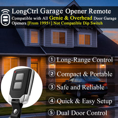 LongCtrl detalle de los botones para control de dos puertas con facilidad