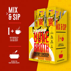LonoLife single stick pack displayed next to measuring spoon, emphasizes quick use