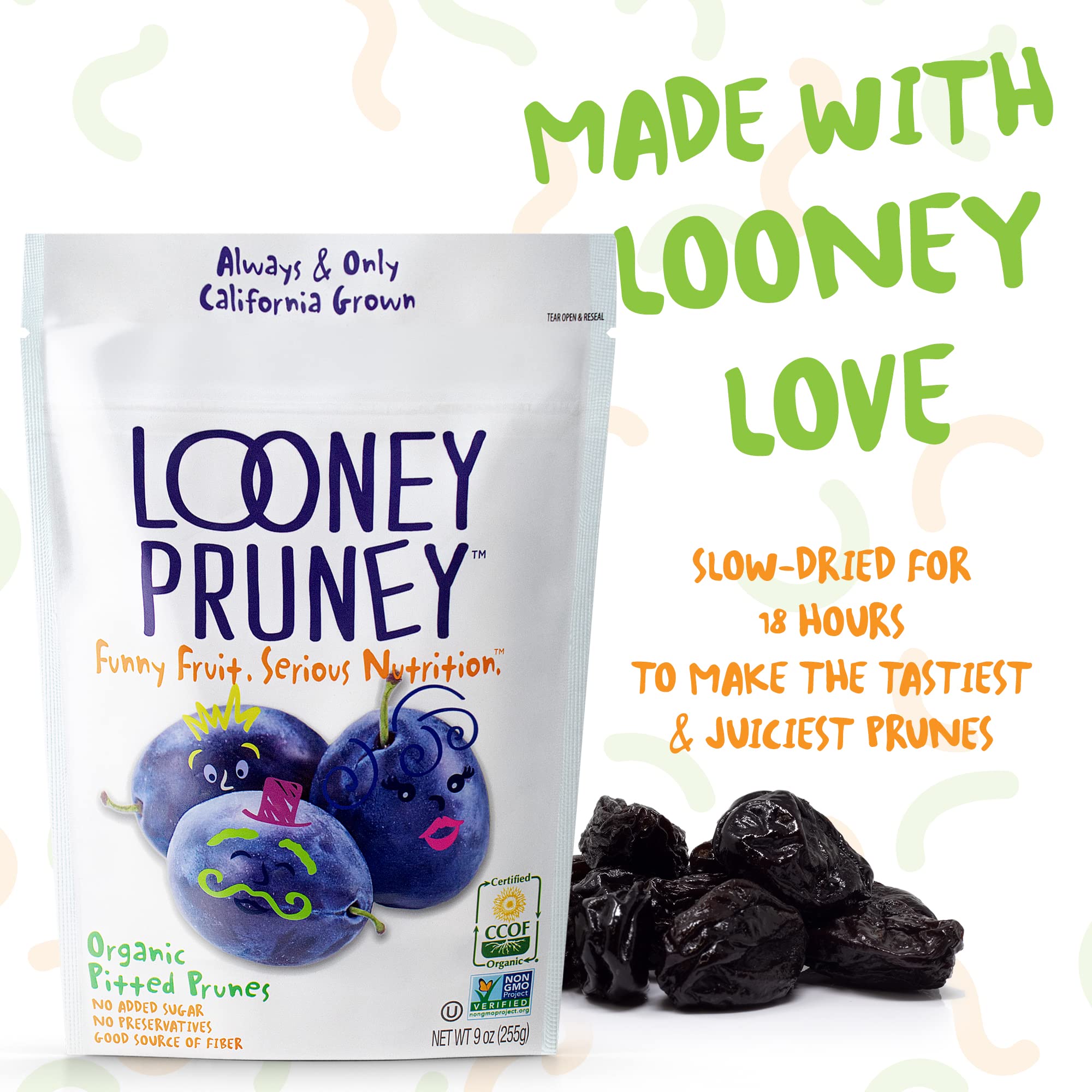 Looney Pruney en ensalada añadiendo dulzor natural y fibra