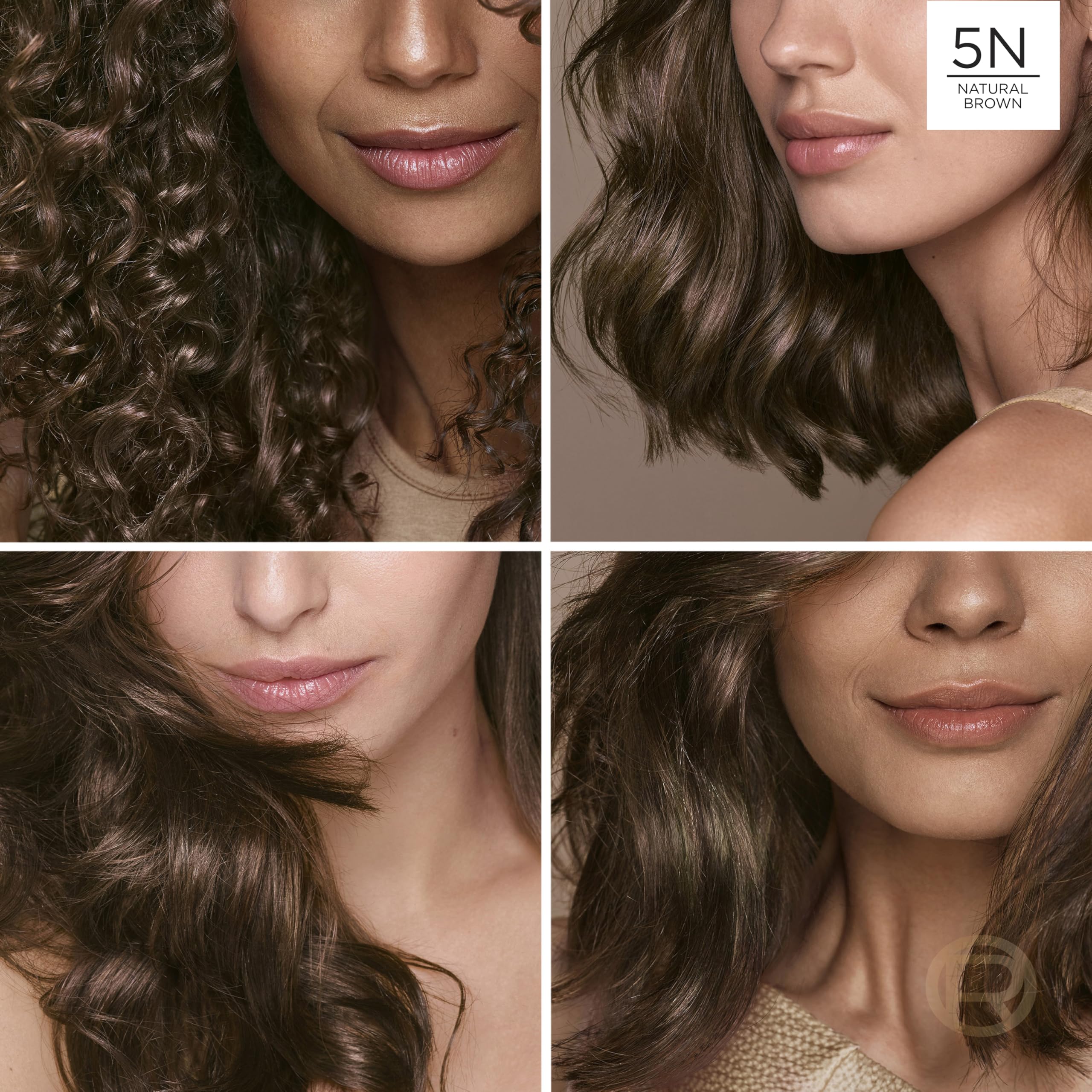 L'Oreal Paris resultado en cabello teñido marrón natural 5N con brillo equilibrado, cobertura de canas