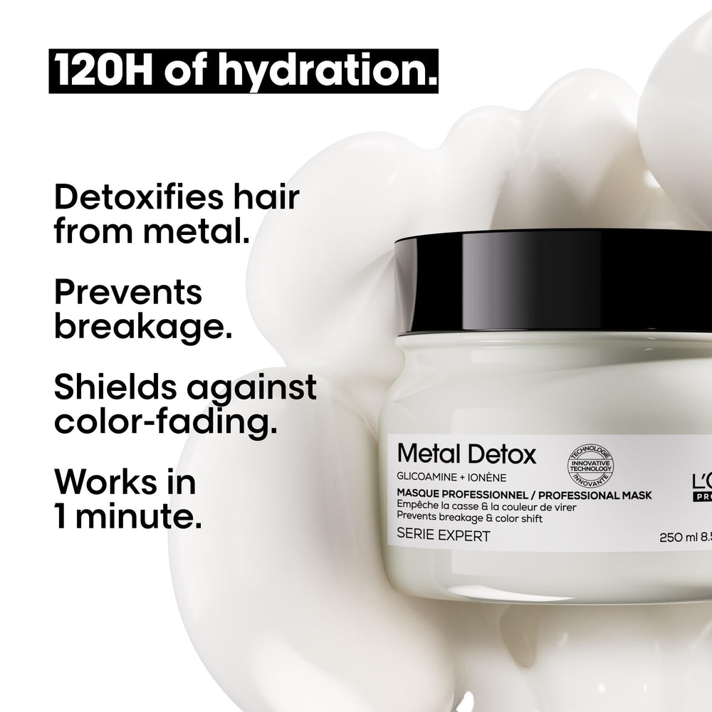 L'Oréal Professionnel frasco 250 ml junto a manos para referencia de tamaño