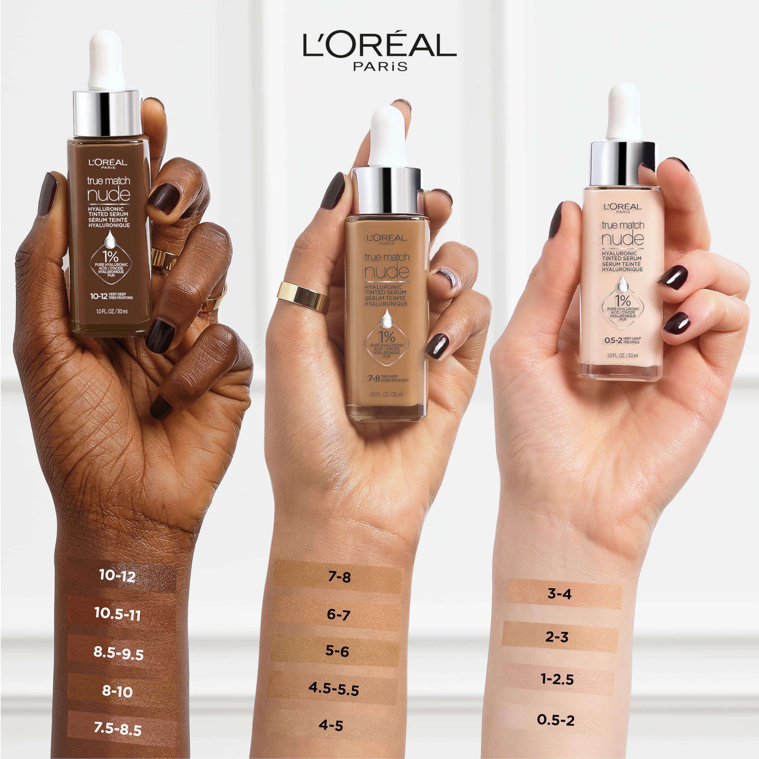 L'Oreal Paris aplicación con dedos mostrando cobertura natural y difuminado